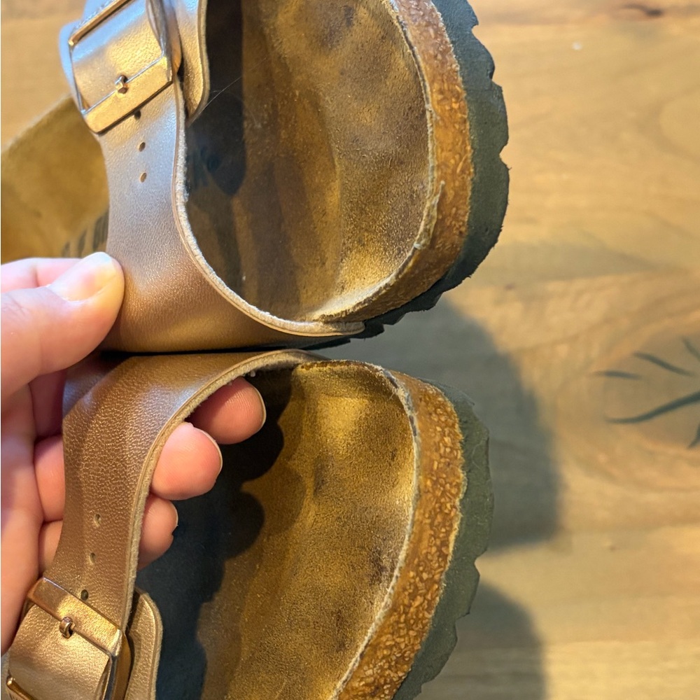 Birkenstock Ladies Madrid Rose Gold Slip On Sandal Size 6 - Picture 6 of 7